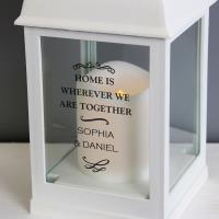 Personalised Antique Scroll White Lantern Extra Image 1 Preview